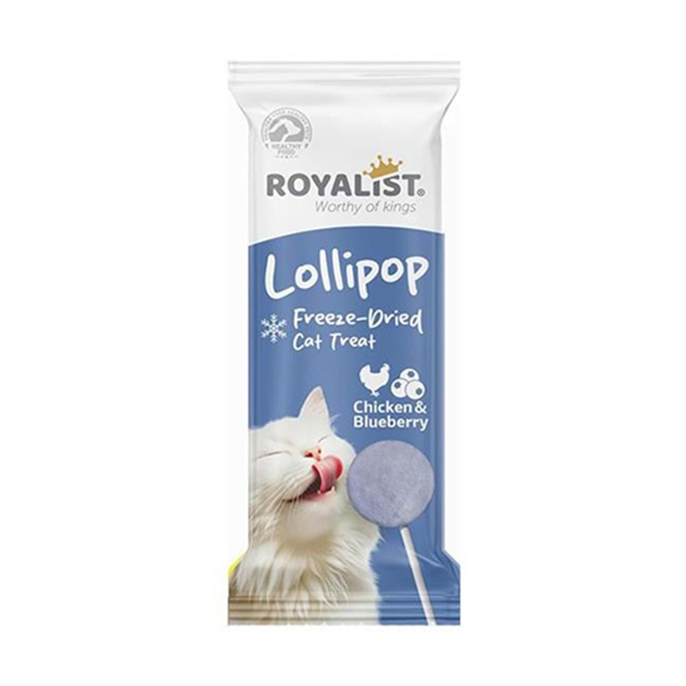 ROYALİST TAVUKLU YABAN MERSİNLİ KEDİ LOLİPOP ÖDÜL