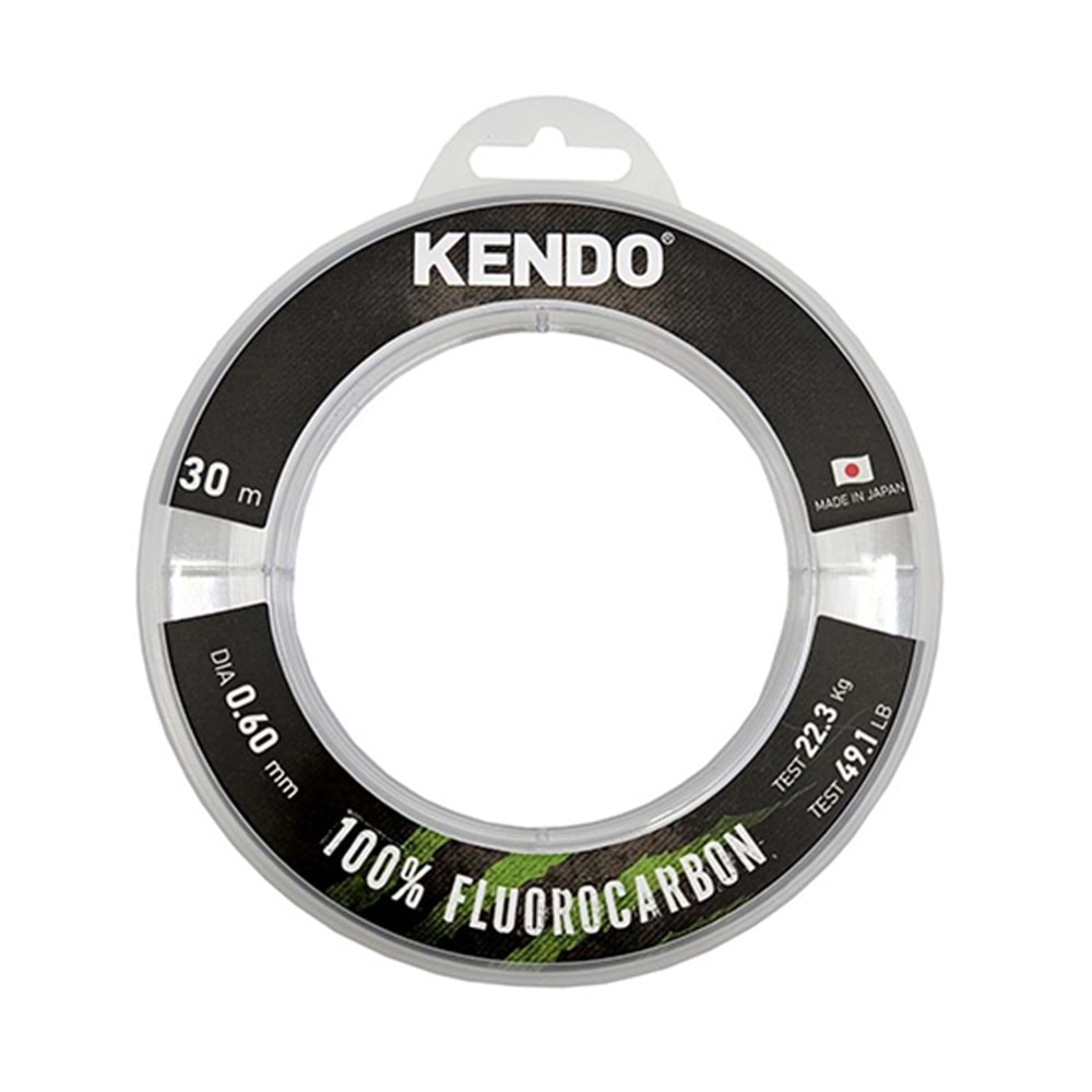 KENDO 100% FLUOROCARBON WHITE 30M MISINA 0.60MM