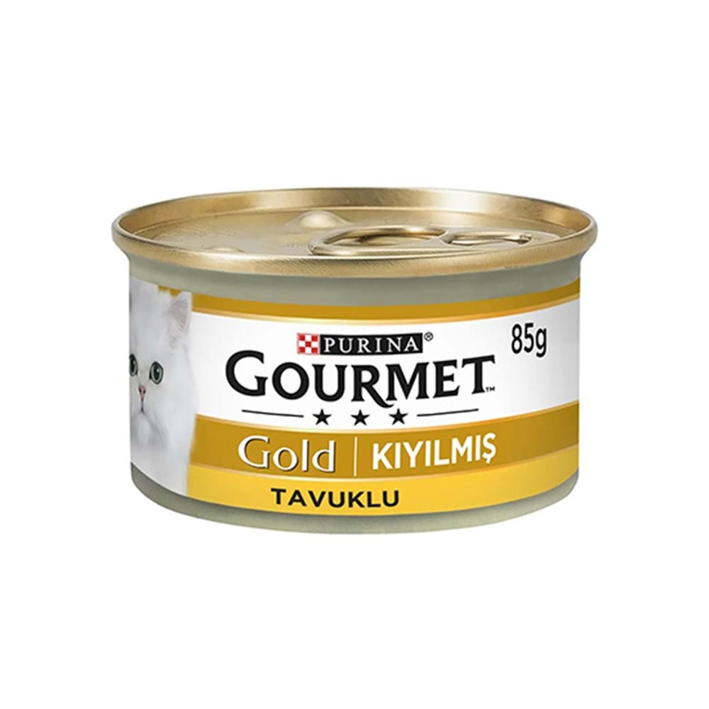 GOURMET GOLD 85 GR KIYILMIŞ TAVUKLU KEDİ KONSERVE