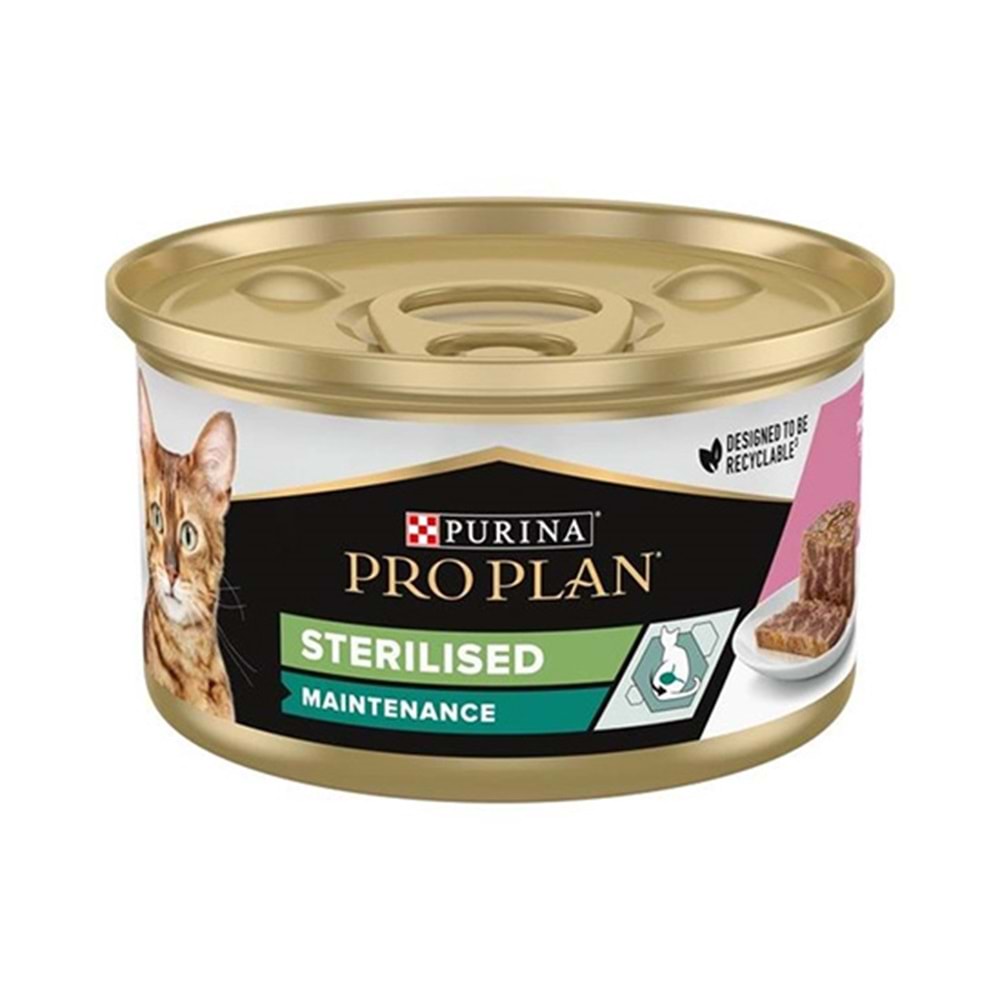 PRO PLAN 85 GR STERILISED KISIR SOMONLU KEDİ KONSERVE
