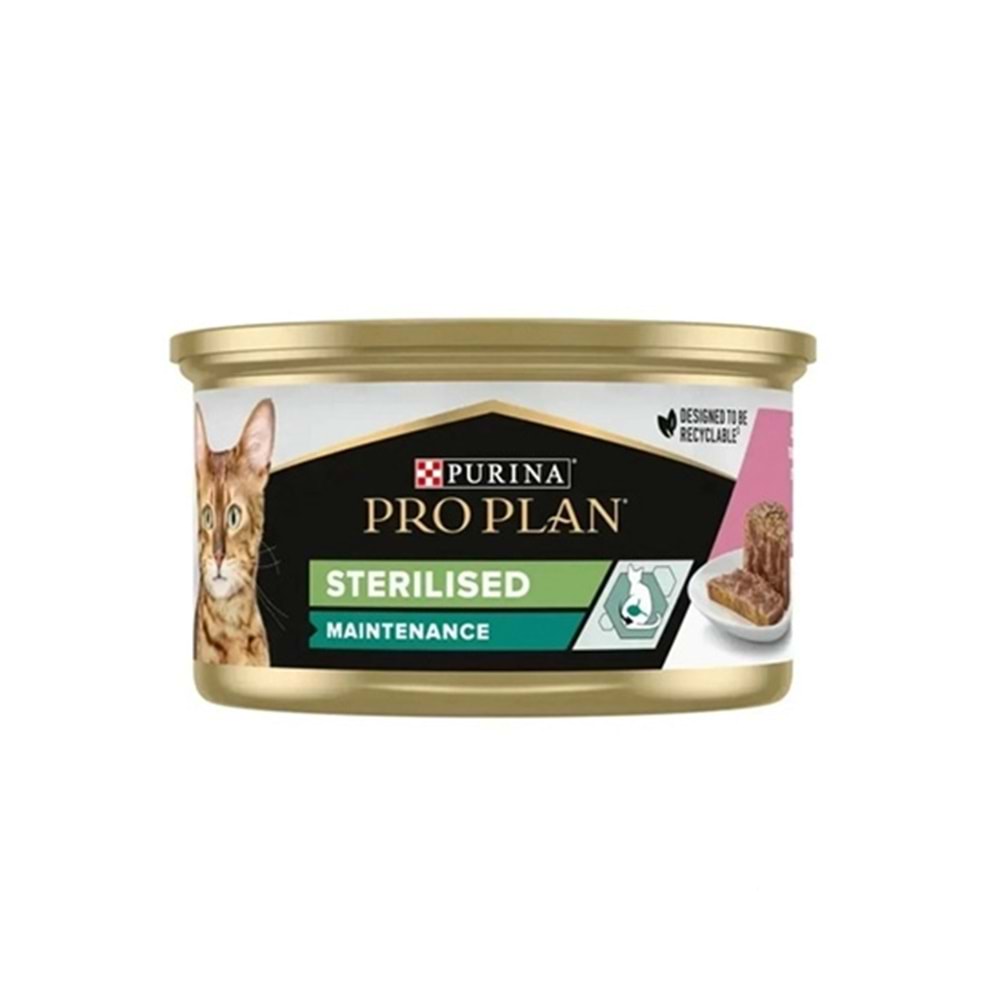 PRO PLAN 85 GR STERİL SOMONLU VE TON BALIKLI KEDİ KONSERVE