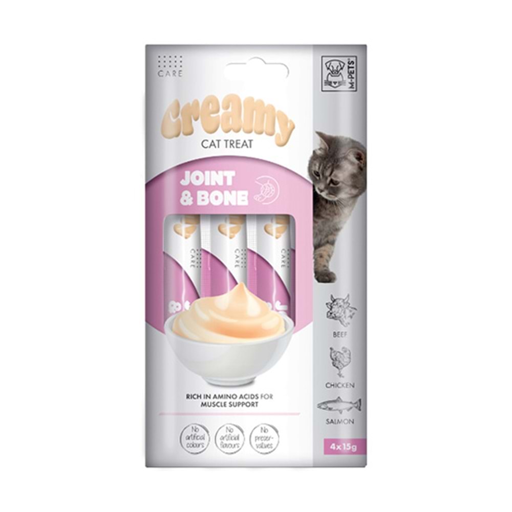 M-PETS JOINT & BONE FONKSİYONEL CREAMY KEDİ ÖDÜLÜ 4x15 GR