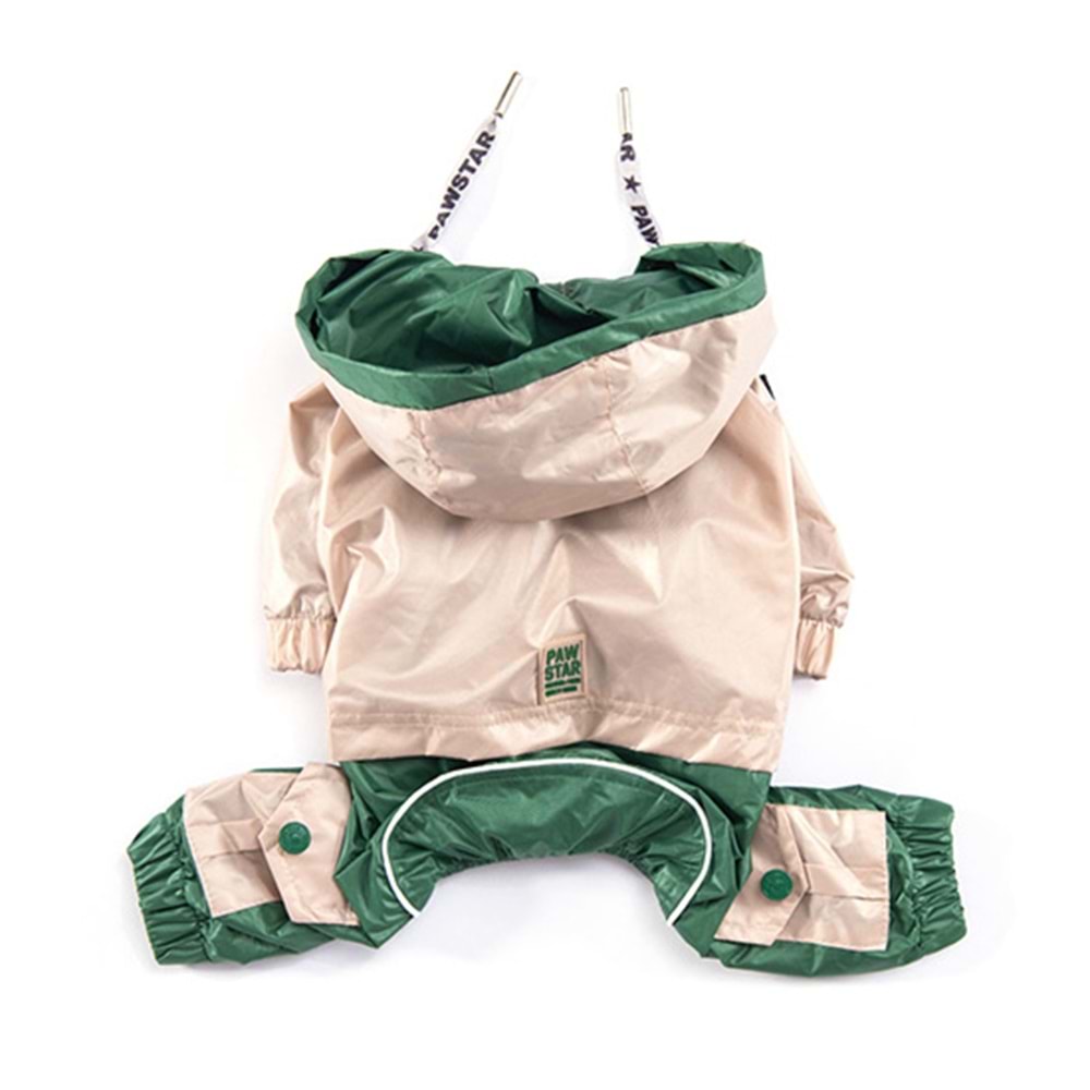 PAWSTAR BEJ-YEŞİL BİCOLOR TULUM YAĞMURLUK 5 Lİ SET