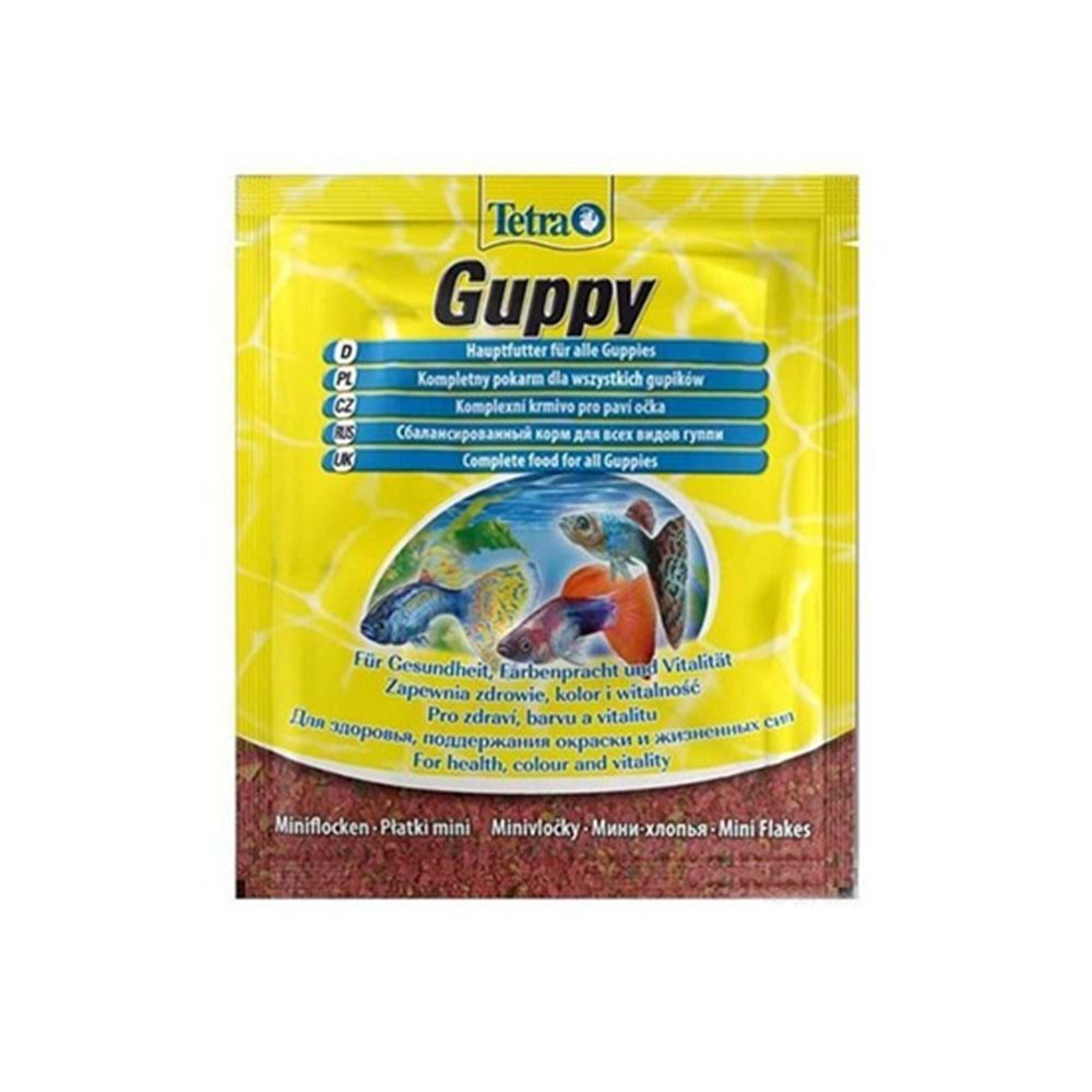 TETRA GUPPY BALIK YEMİ ZARF 12 GR