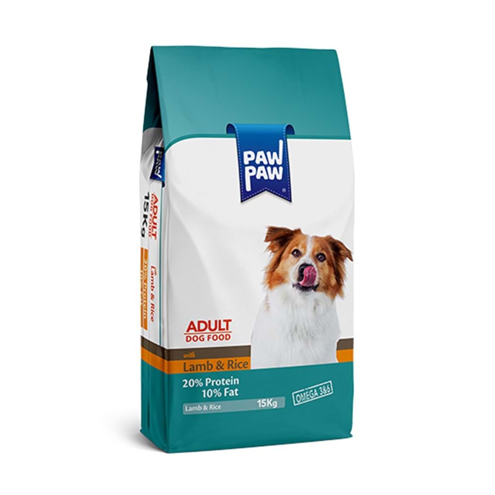 PAWPAW 15 KG YETİŞKİN KÖPEK MAMASI KUZULU & PİRİNÇLİ