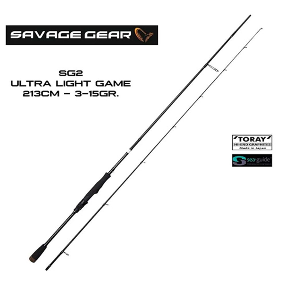 SAVAGE GEAR SG2 ULTRA LİGHT GAME 2.13M 3-15GR 2 PARÇA
