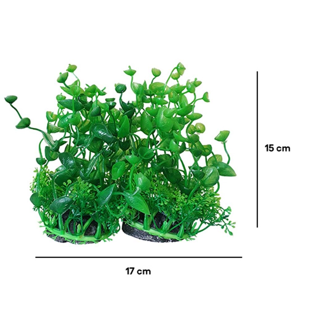 BONİSA PLASTİK BİTKİ 2 Lİ PAKET BNS-3945 ( 17 x 15 CM )