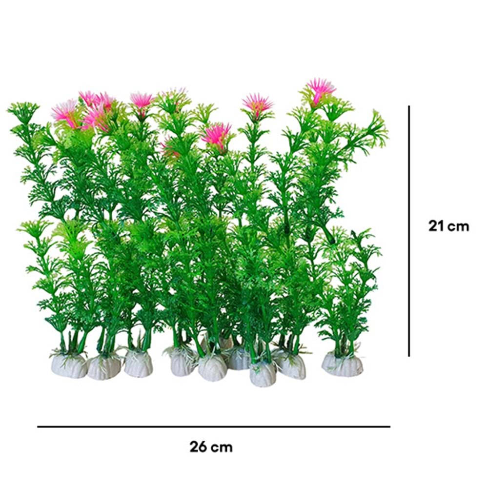 BONİSA PLASTİK BİTKİ 10 LU PAKET BNS-8005 ( 26 x 21 CM )