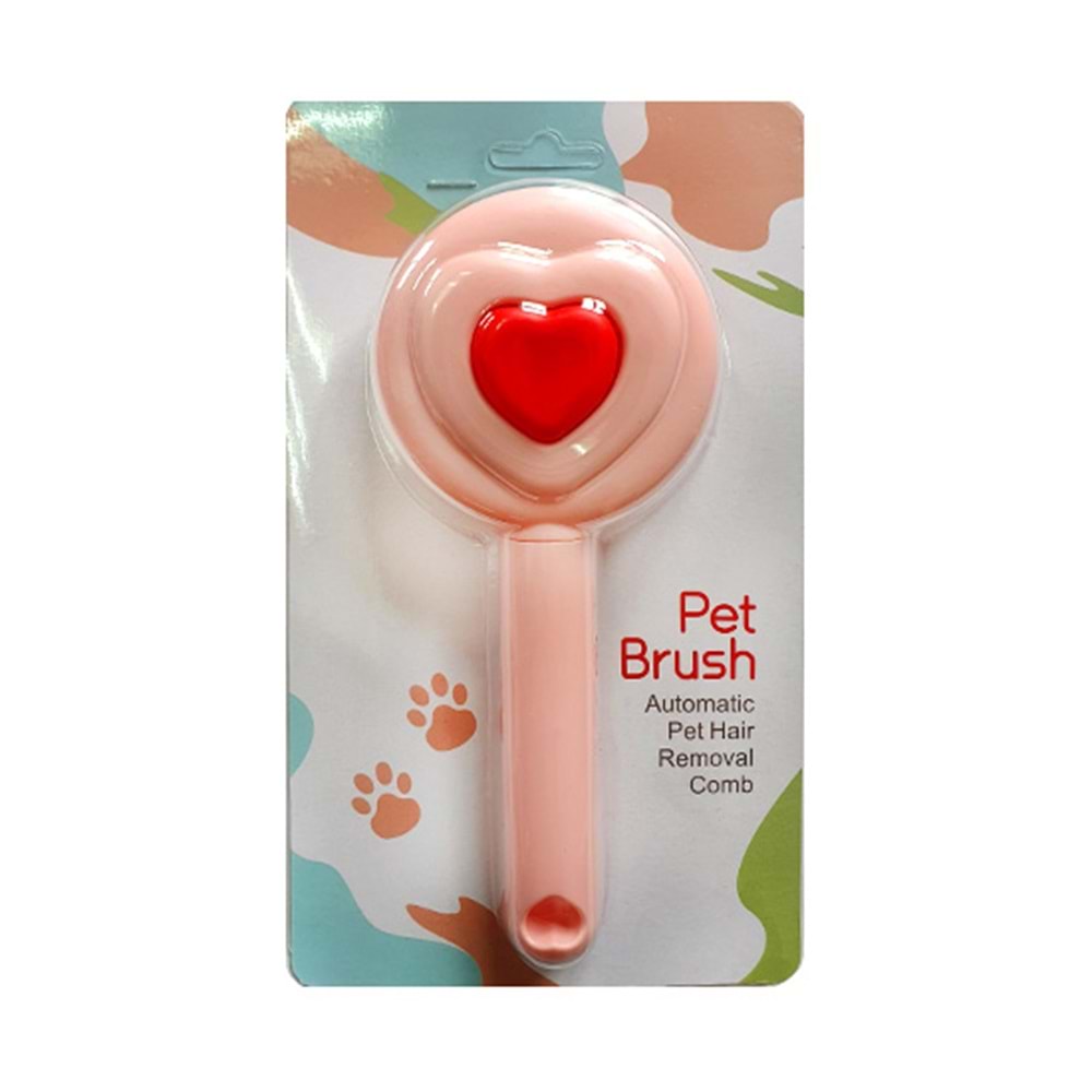 D-PETS PET BRUSH KALPLİ BASMALI TARAK