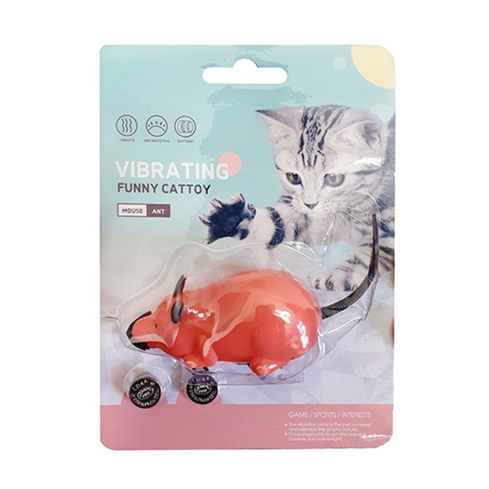 D-PETS TİTREŞİMLİ FARE KEDİ OYUNCAK