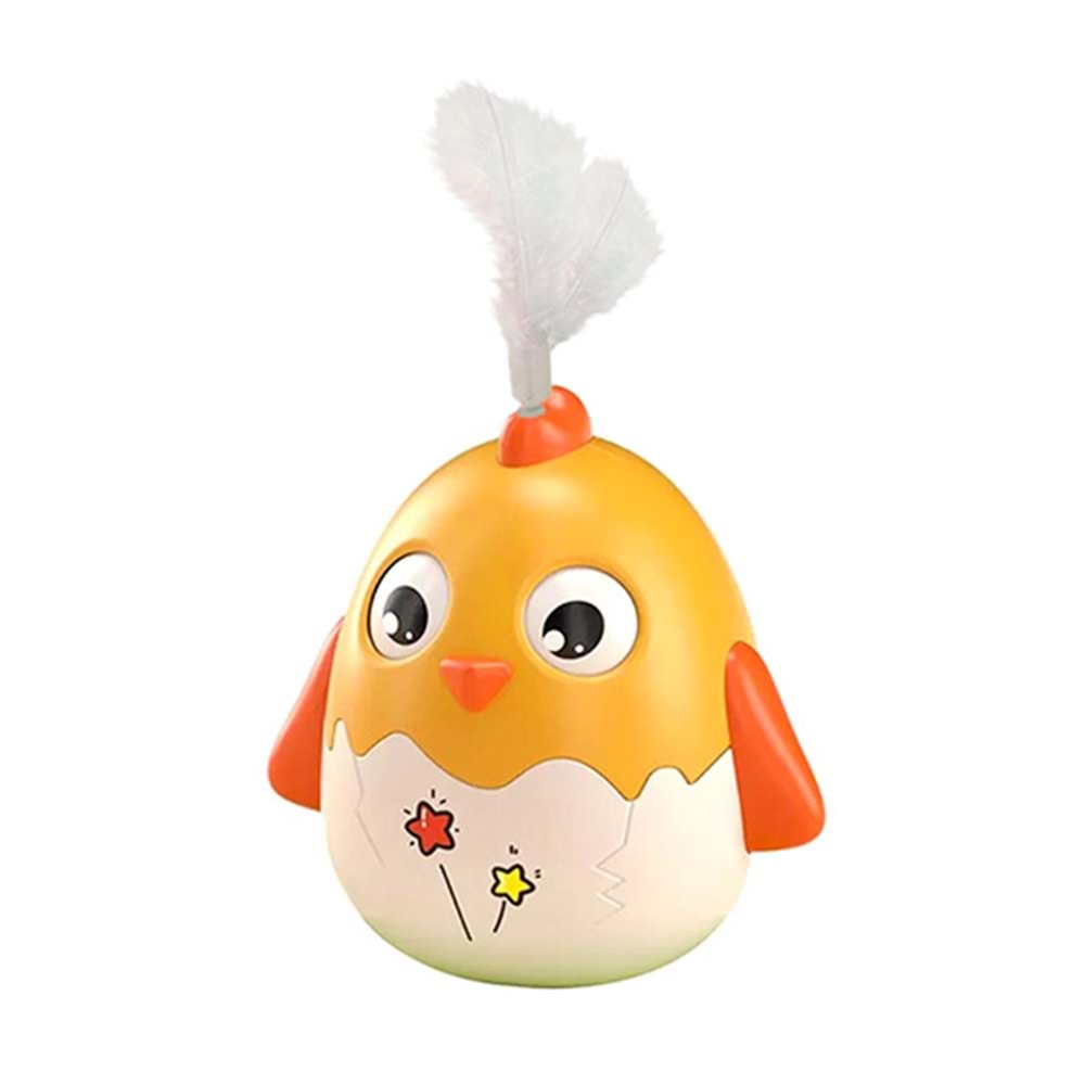 D-PETS ÇANLI TÜYLÜ YUMURTA HACIYATMAZ KEDİ OYUNCAK