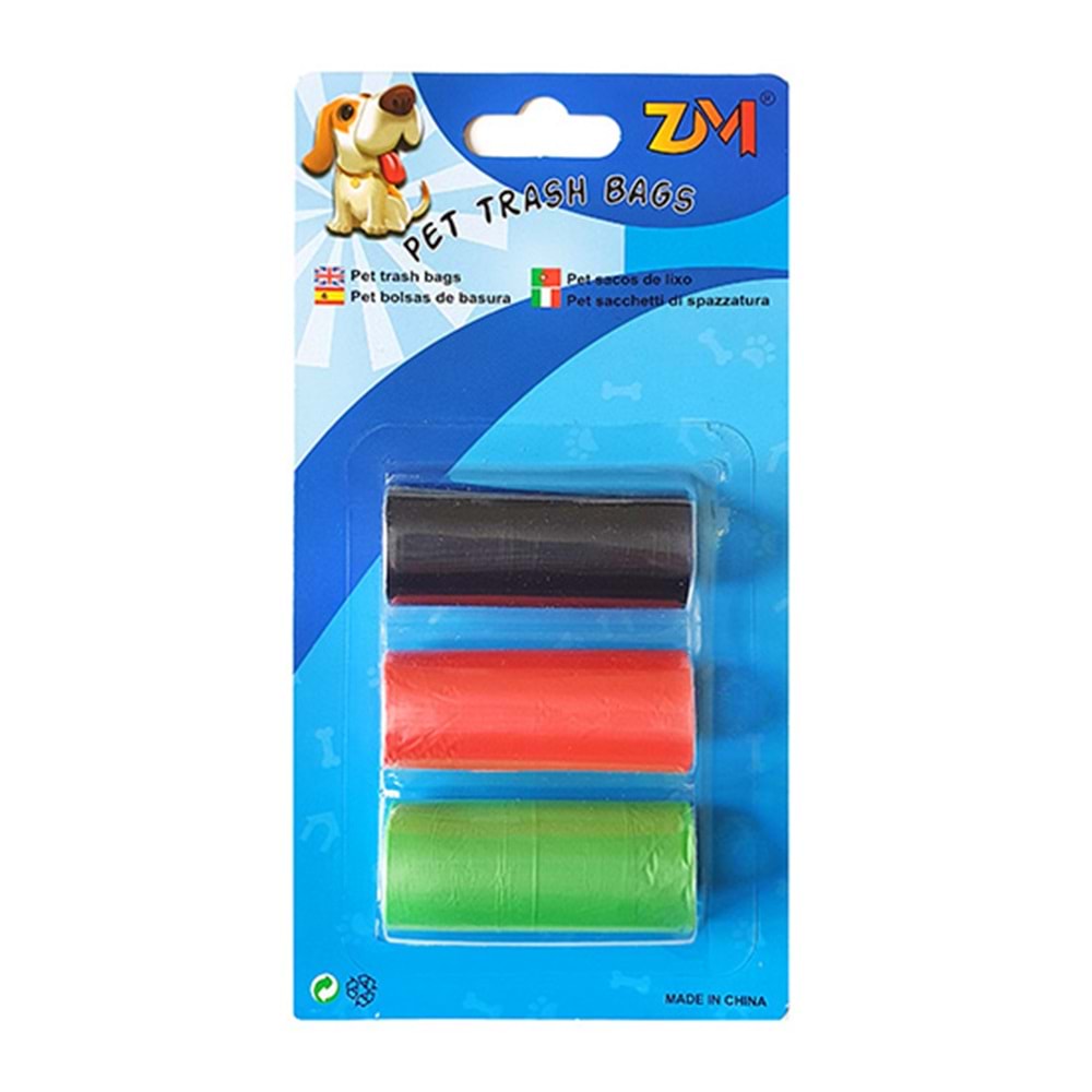 D-PETS DIŞKI POŞETİ 3 LÜ