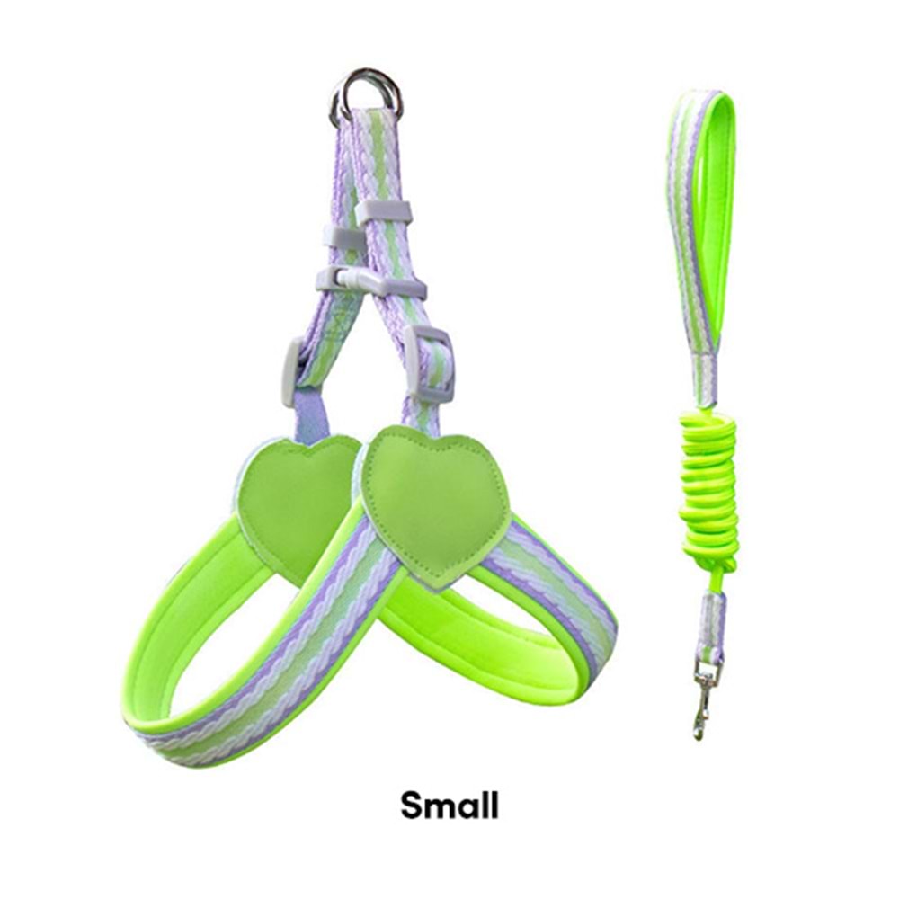 D-PETS ZICHEN DESENLİ SOFT GÖĞÜS TASMASI SMALL