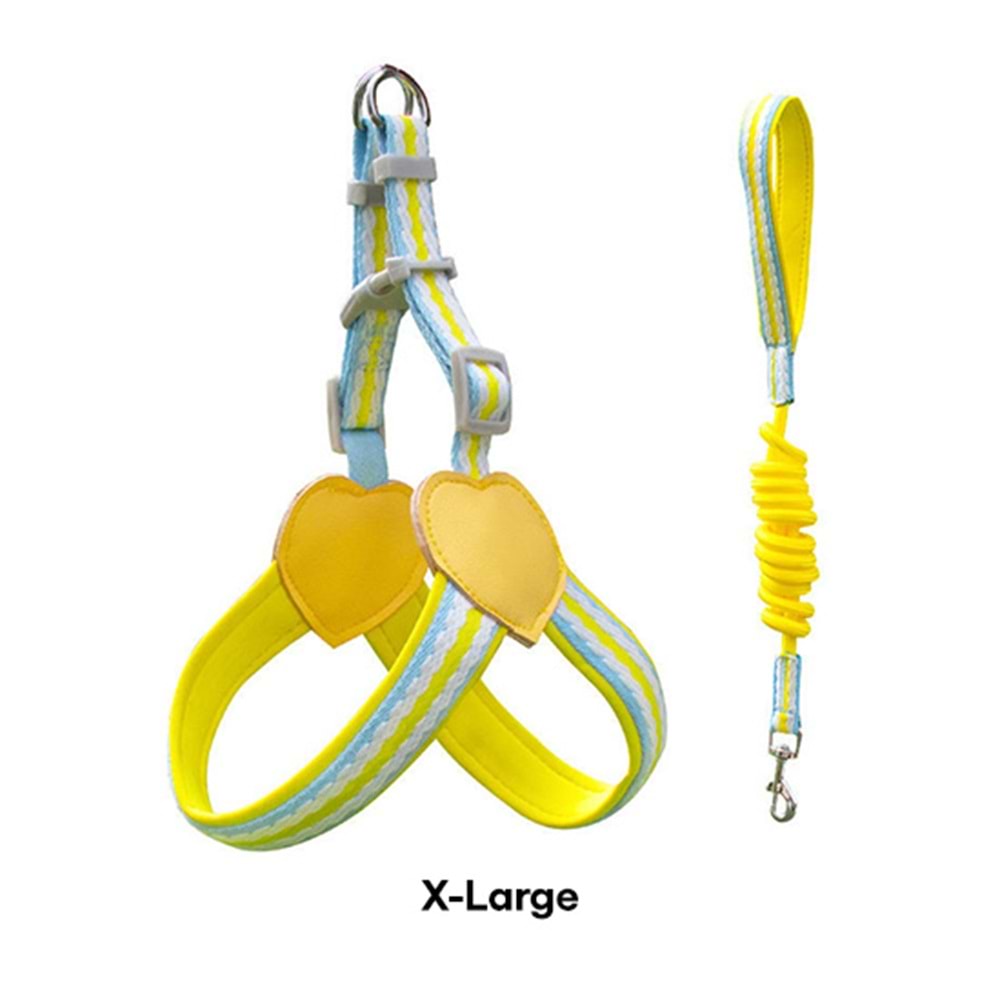 D-PETS ZICHEN DESENLİ SOFT GÖĞÜS TASMASI X-LARGE