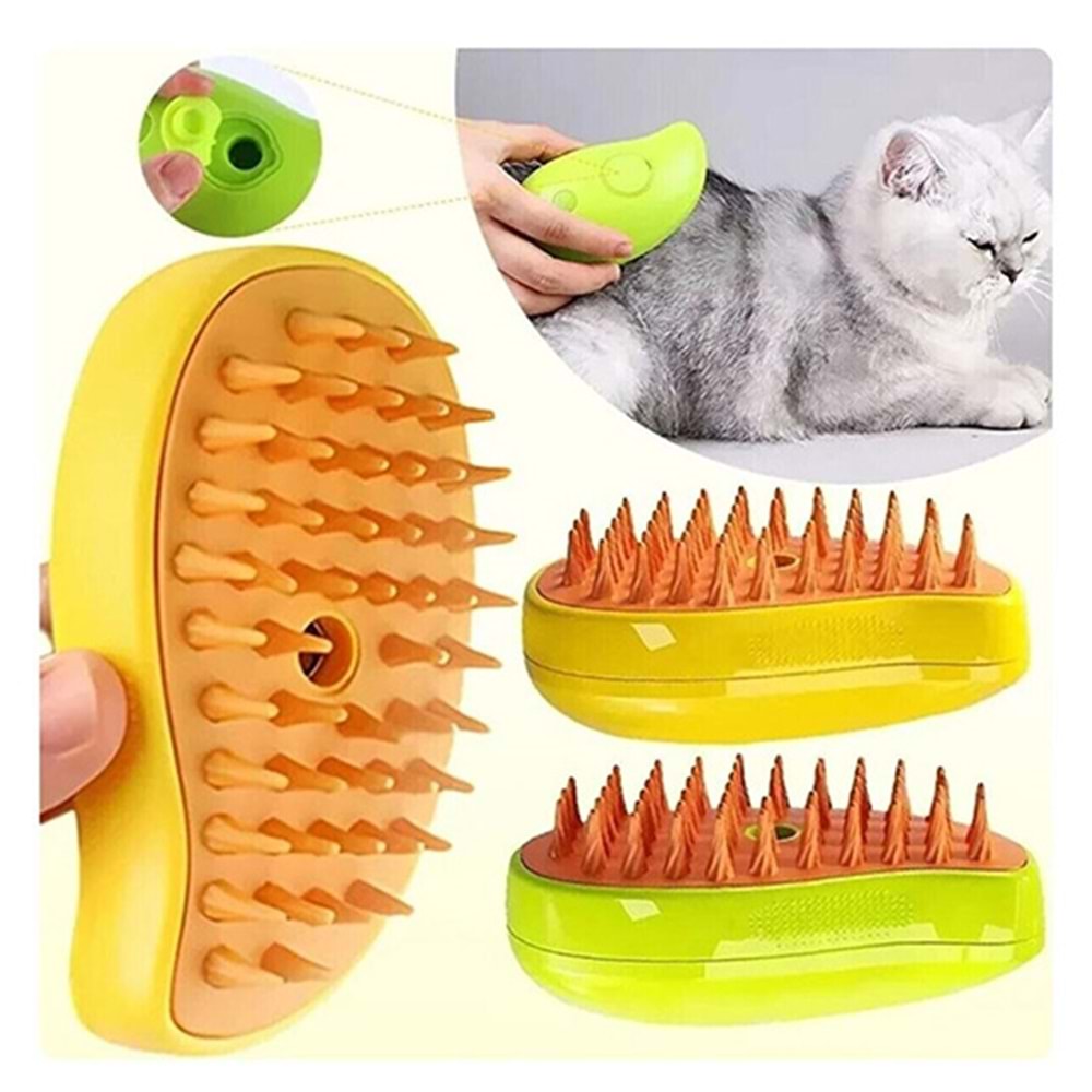 PET BRUSH BUHARLI KEDİ KÖPEK TARAMA FIRÇASI
