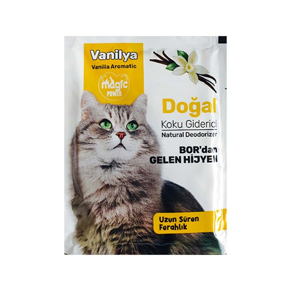 MAGİC POWER 25 GR KEDİ KUMU KOKU GİDERİCİ VANİLYA