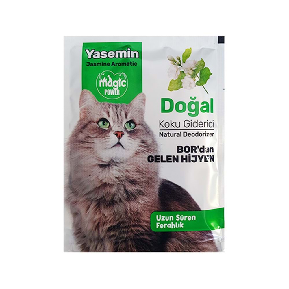 MAGİC POWER 25 GR KEDİ KUMU KOKU GİDERİCİ YASEMİN