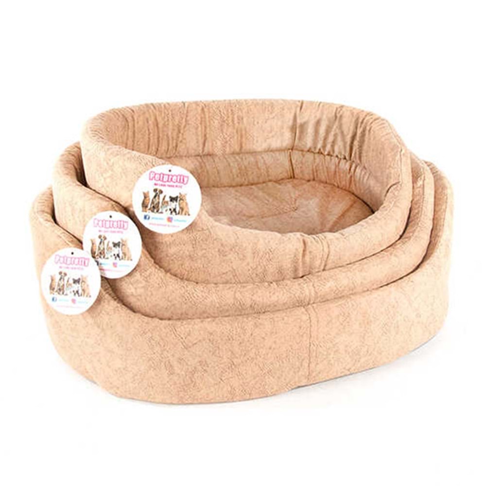 PETPRETTY COMFORT ÜÇLÜ SET YATAK BEJ 23x41x63 CM
