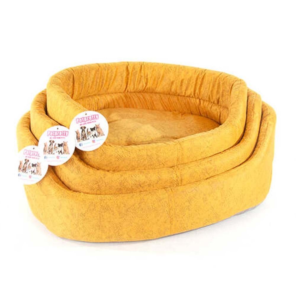 PETPRETTY COMFORT ÜÇLÜ SET YATAK HARDAL 23x41x63 CM