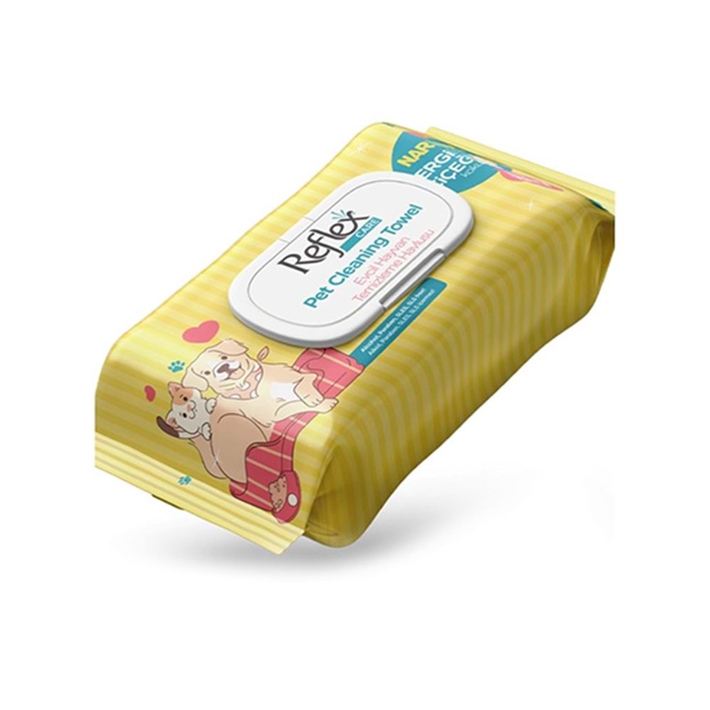 REFLEX CARE HİJYENİK TEMİZLEME HAVLUSU 50 Lİ NERGİZ ÇİÇEĞİ