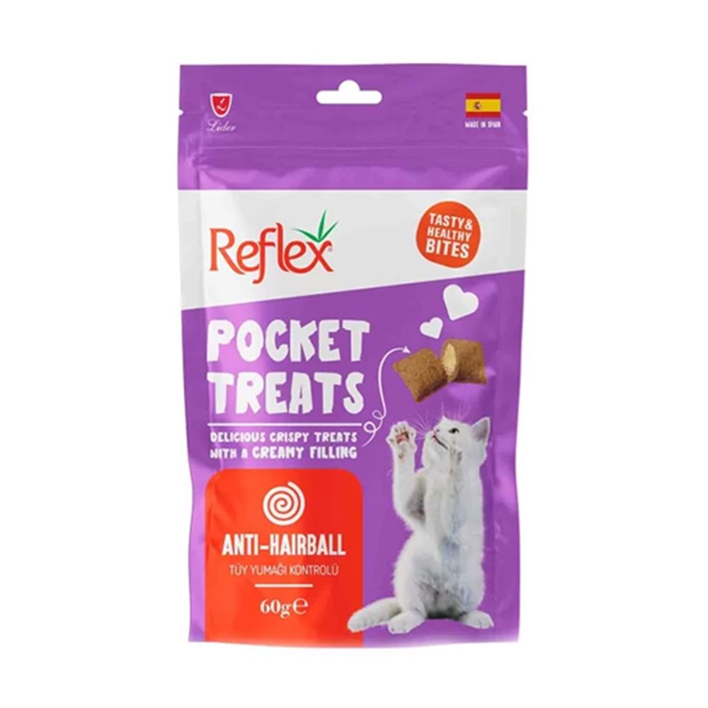 REFLEX 60 GR POCKET TREATS HAİRBALL CONTROL