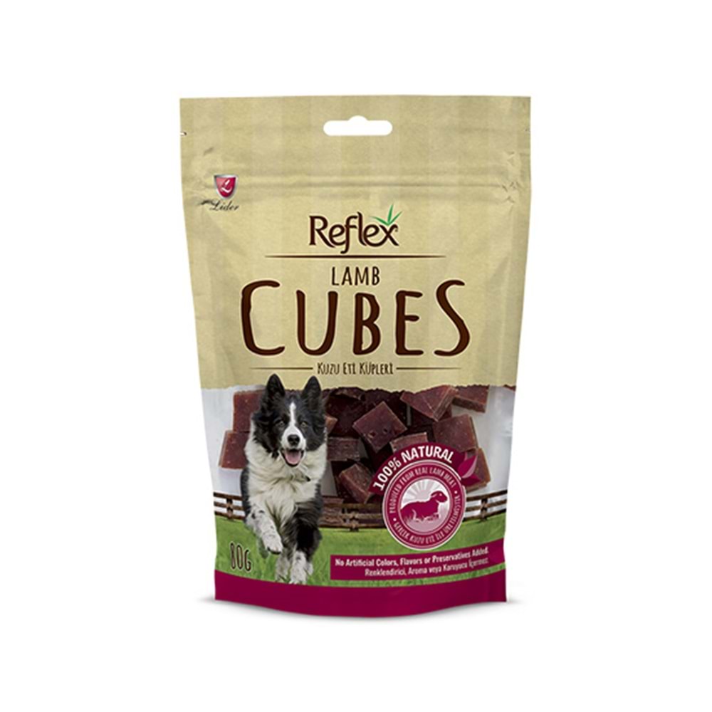 REFLEX 80 GR CUBES KUZU ETLİ KÜPLER KURUTULMUŞ