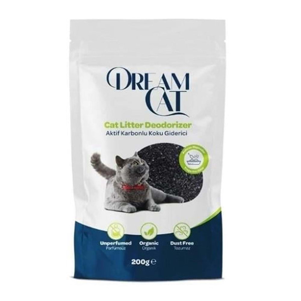 DREAMCAT AKTİF KARBONLU KEDİ KUMU KOKU GİDERİCİ 200 GR