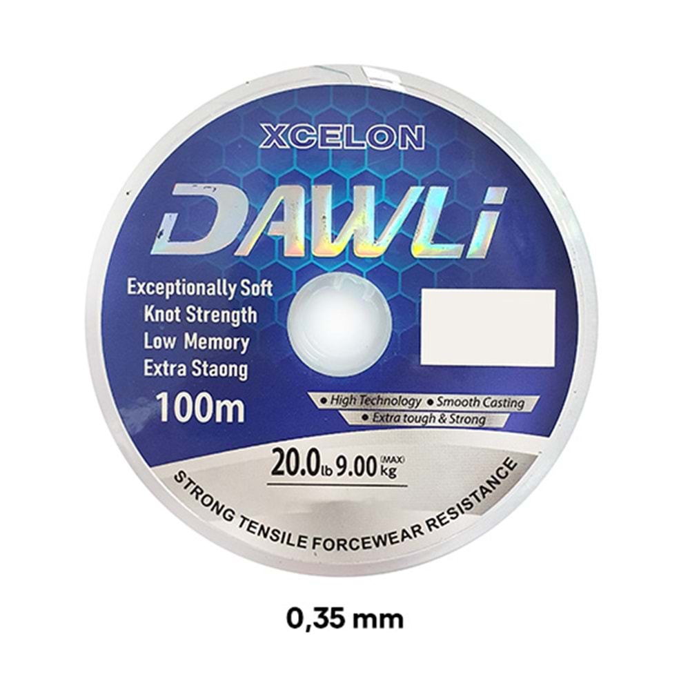 DAWLİ XCELON MAKARA MİSİNA 100 METRE 0,35 MM