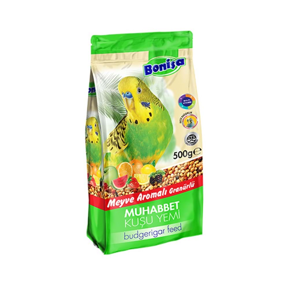 BONİSA 500 GR MUHABBET KUŞU YEMİ MEYVE AROMALI