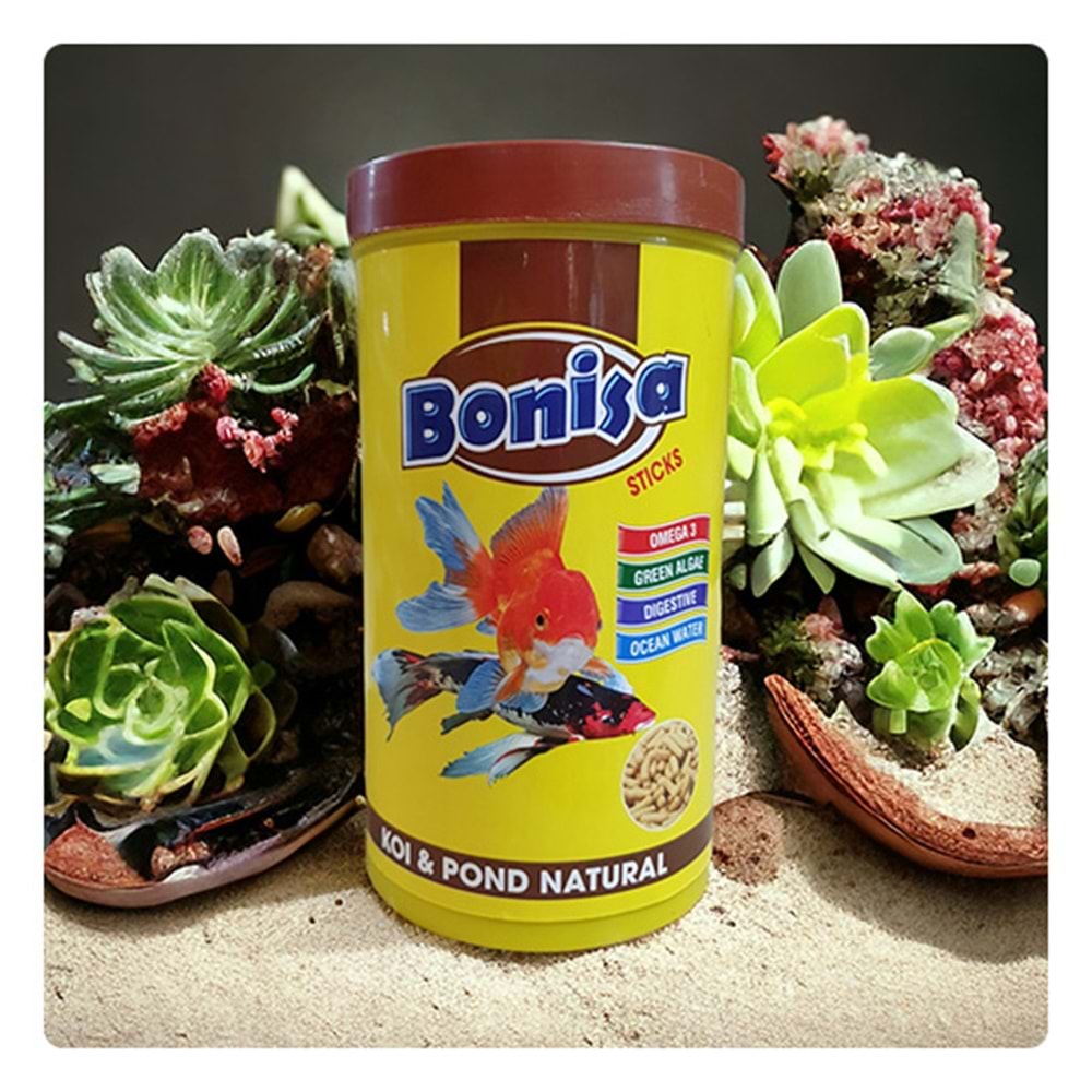 BONİSA KOI & GOLD FISH POND STICKS NATURAL BALIK YEMİ 1 LT