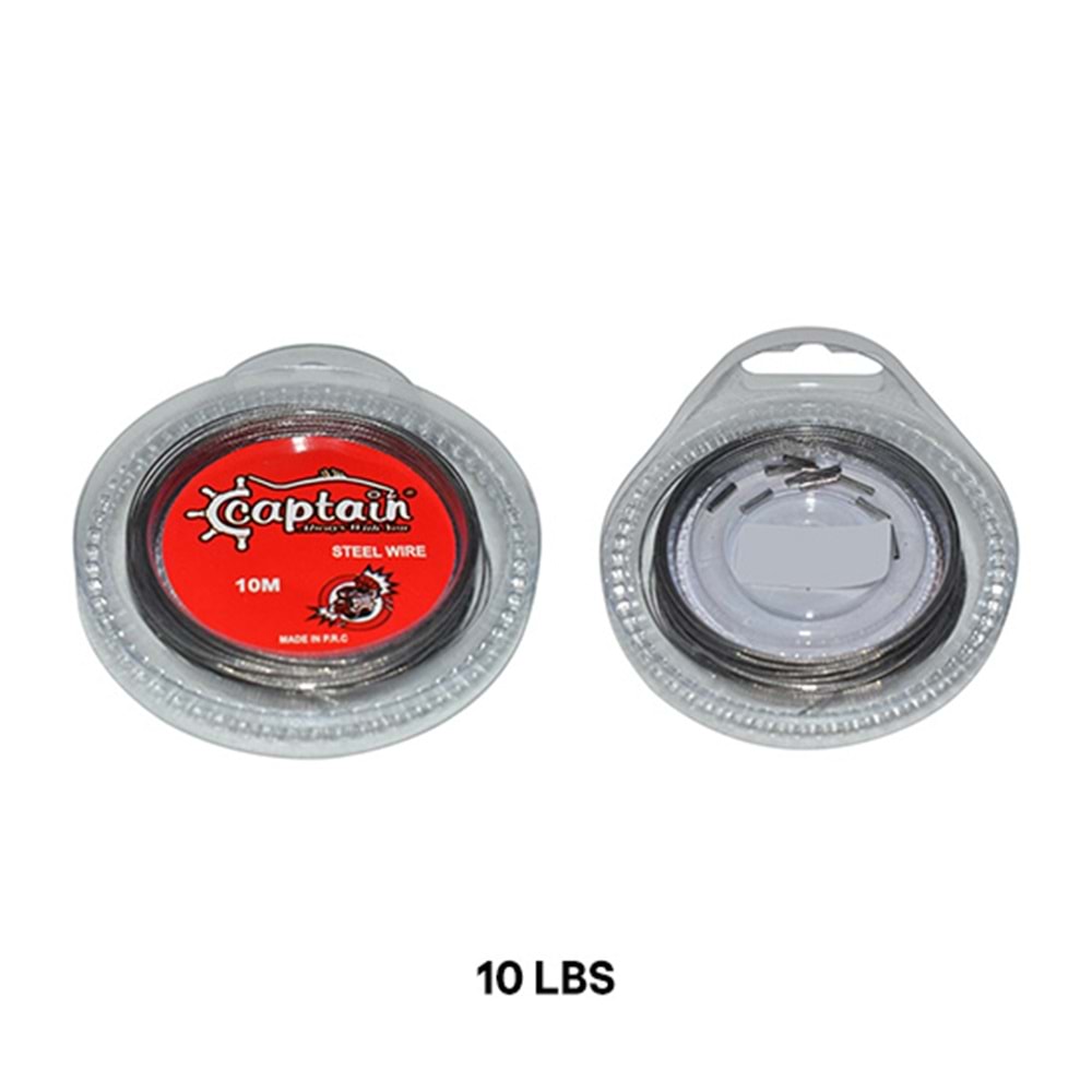 CAPTAIN ÇELİK TEL 10 LBS 10 MT