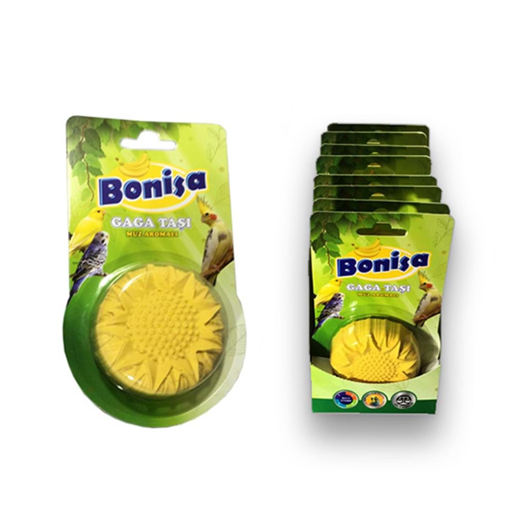 BONİSA BLOK GAGA TEMİZLEME TAŞI MUZ AROMALI - 70 GR