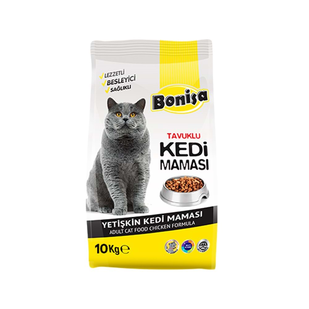 BONİSA 10 KG TAVUKLU YETİŞKİN KEDİ MAMASI