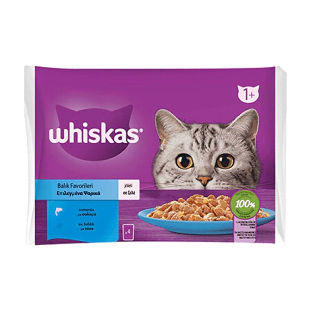 WHİSKAS POUCH BALIK ÇEŞİTLERİ (4 LÜ) 4x85 GR