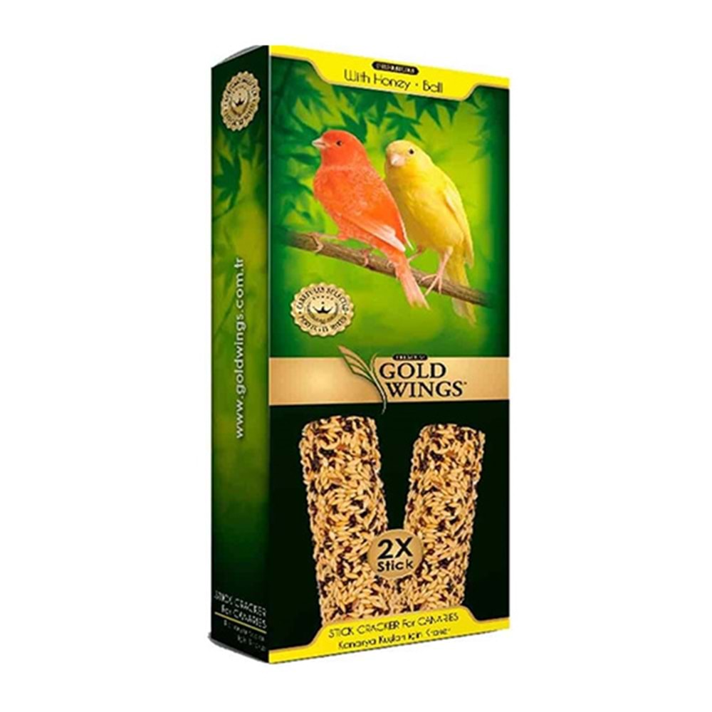 GOLD WİNGS PREMİUM BALLI KANARYA KUŞ KRAKERİ 2 Lİ
