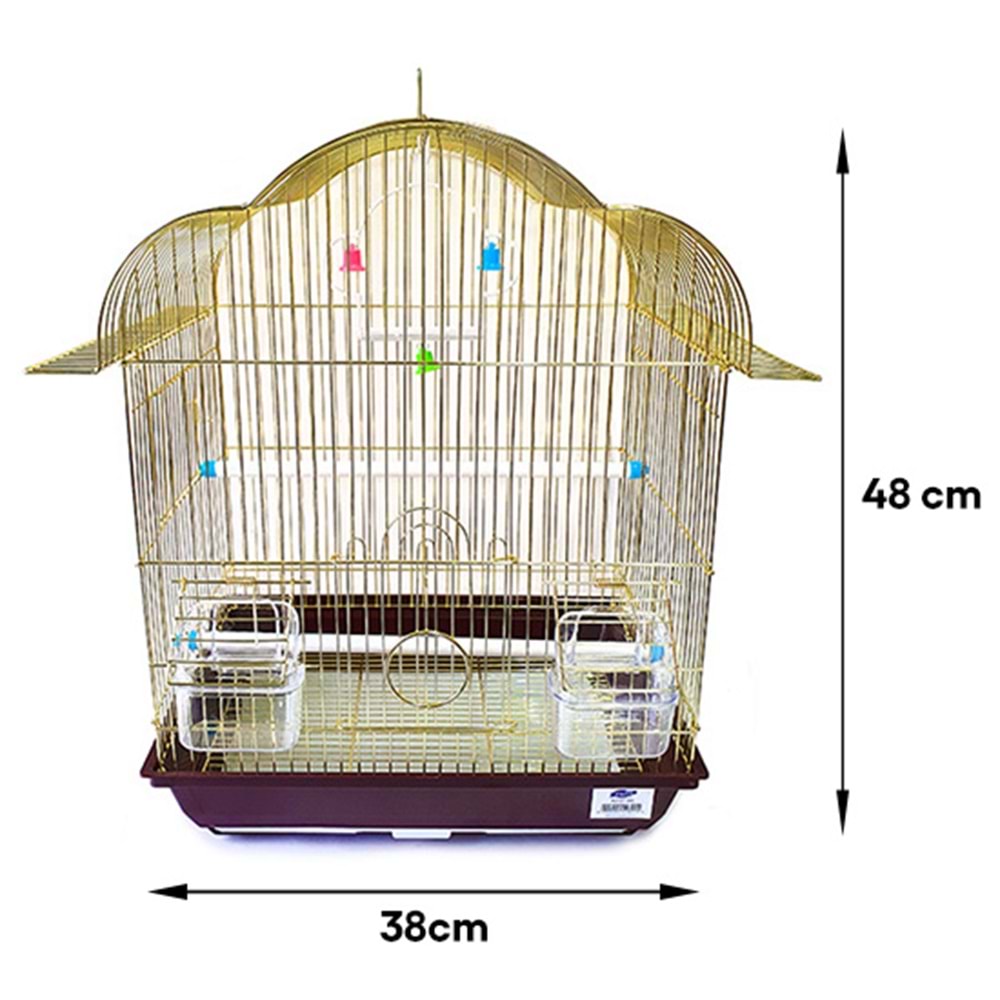 BONİSA BIRD CAGE A3121-AG GOLD KUŞ KAFESİ