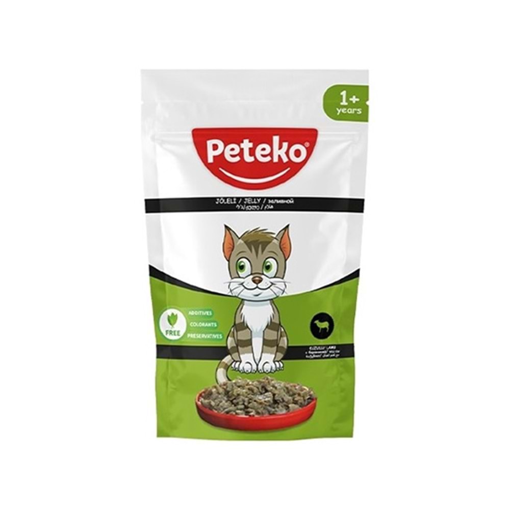 PETEKO 85 GR KUZULU POUCH YETİŞKİN KEDİ KONSERVE