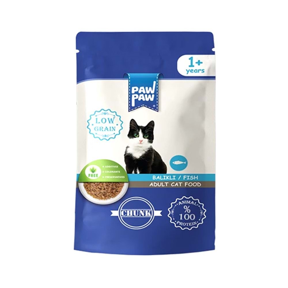 PAWPAW 85 GR BALIKLI POUCH KEDİ KONSERVE