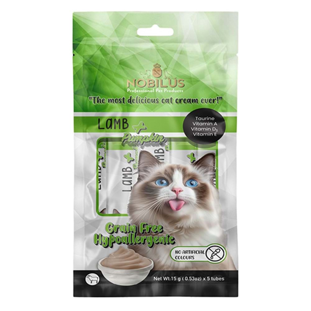 NOBILUS KUZU VE BALKABAKLI KEDİ KREMA ÖDÜLÜ 5x15g