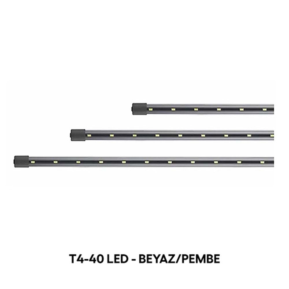 SOBO T4-40 WHITE/PINK AKVARYUM LED BEYAZ/PEMBE 40 CM