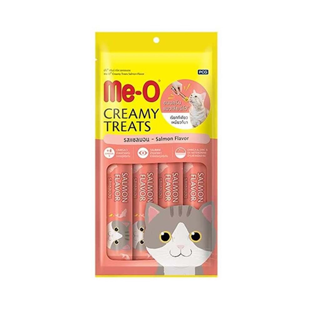 ME-O 60 GR NO: 2 KREMALI SOMONLU KEDİ ÖDÜLÜ 4 X 15 GR