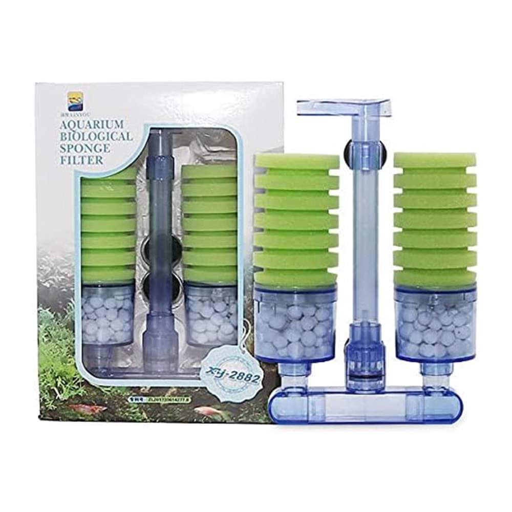 XINYOU XY-2882 ÇİFT SÜNGERLİ BİYOLOJİK PİPO FİLTRE