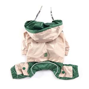 PAWSTAR BEJ-YEŞİL BİCOLOR TULUM YAĞMURLUK 5 Lİ SET