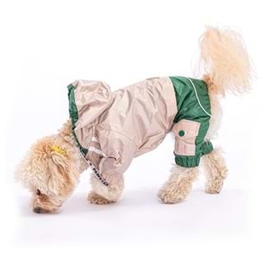 PAWSTAR BEJ-YEŞİL BİCOLOR TULUM YAĞMURLUK 5 Lİ SET