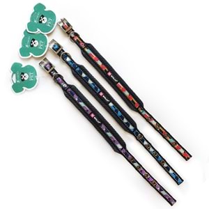 D-PETS WANJIA DESENLİ BOYUN TASMASI 1,5 CM