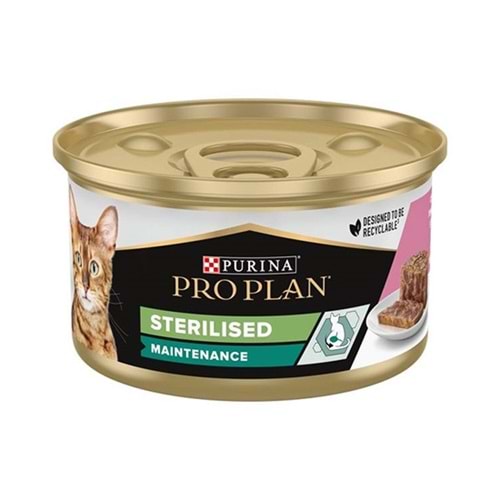 PRO PLAN 85 GR STERILISED KISIR SOMONLU KEDİ KONSERVE