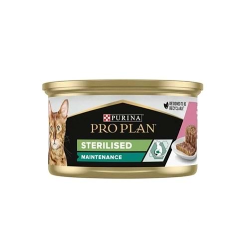 PRO PLAN 85 GR STERİL SOMONLU VE TON BALIKLI KEDİ KONSERVE
