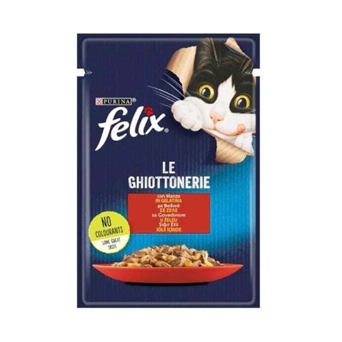 FELİX 85 GR AGAİL POUCH DANA ETLİ