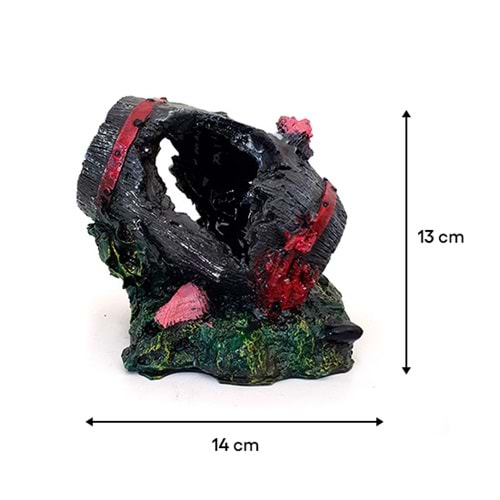 BONİSA AKVARYUM DEKOR MERCANLI FIÇI 14x13 CM