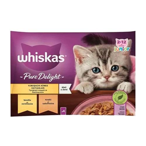 WHİSKAS POUCH YAVRU GÜVEÇ KLASİK (4 LÜ) 4*85 GR
